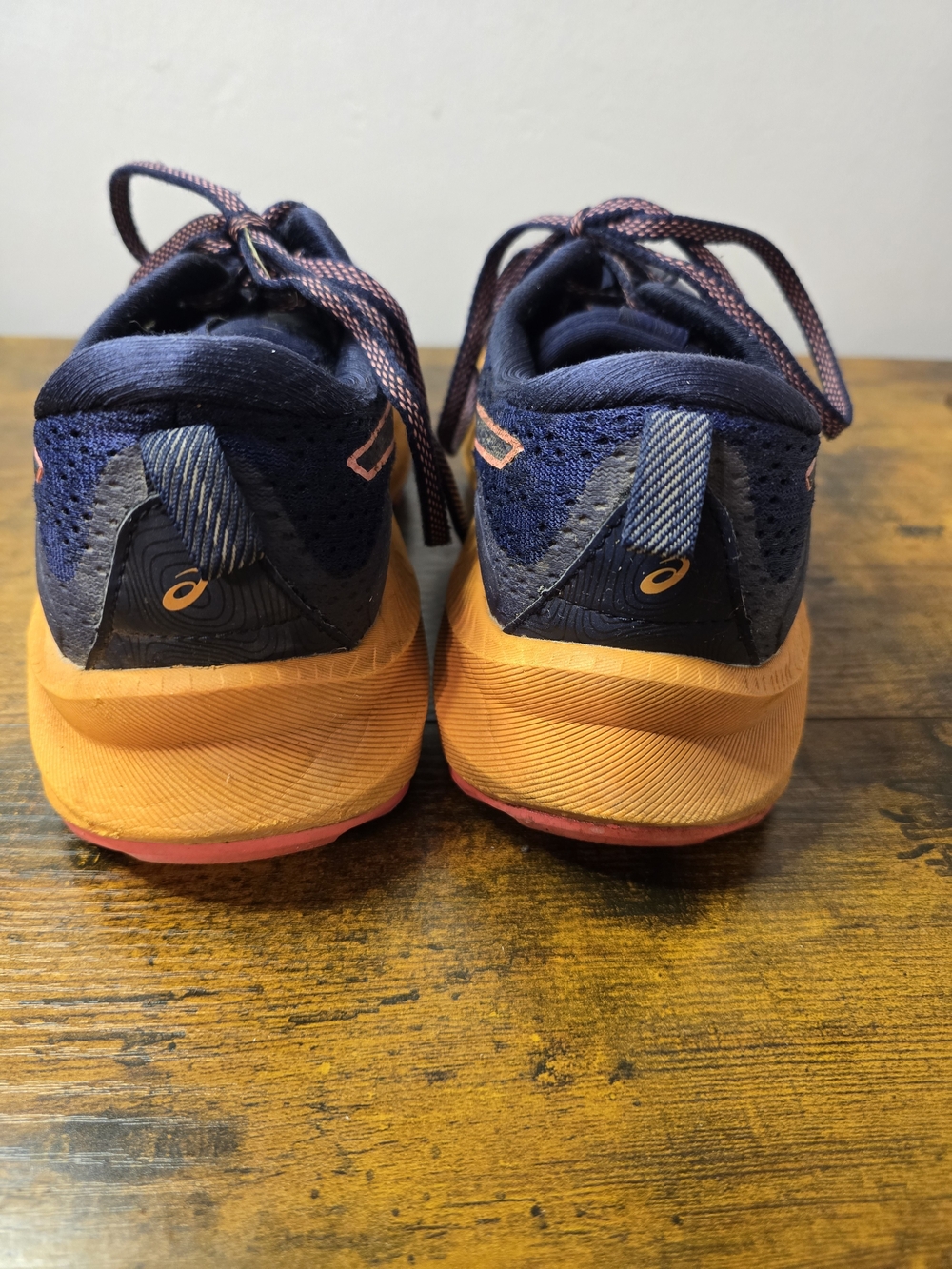 ​ASICS Trabuco Max 2 Women's Size 8 Trail Running Shoes Navy Orange 1012B426 - Picture 4 of 8